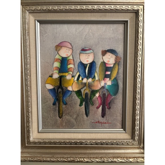Joyce RoyBal Painting. Oil On Cavas 8x10 14 X 16 Framed.